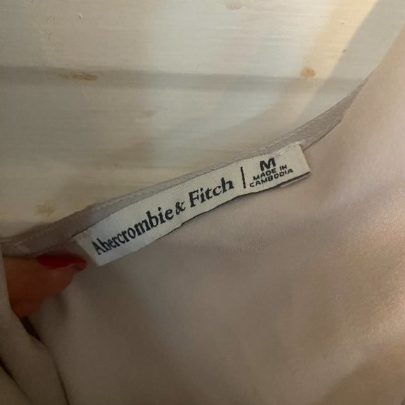 Abercrombie Satin Halter Top Bodysuit **Champagne** - Picture 3 of 4